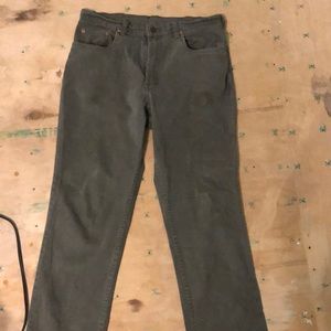 Army green men’s Ralph Lauren jeans, size 34